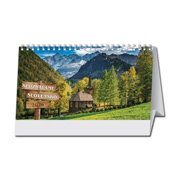 Kalendár Spoznávame Slovensko riadkový