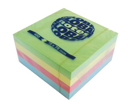 Blok s lepidlom Global 75x75 400l pastel