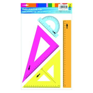 Pravítka sada rysovacia Neon