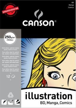 Skicár CANSON ILLUSTRATION 250g A3/12 listov