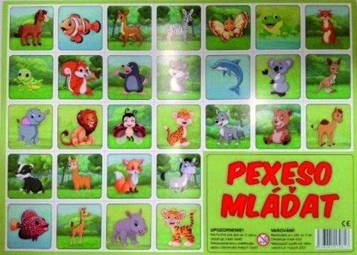 Pexeso Mláďatá ilustrované