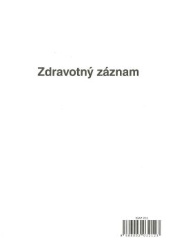 Zdravotný záznam 2-list