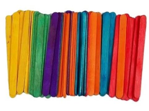 Paličky dekoračné farebné 114x8mm/50ks