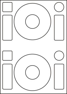 Etikety na CD 2 ks na A4