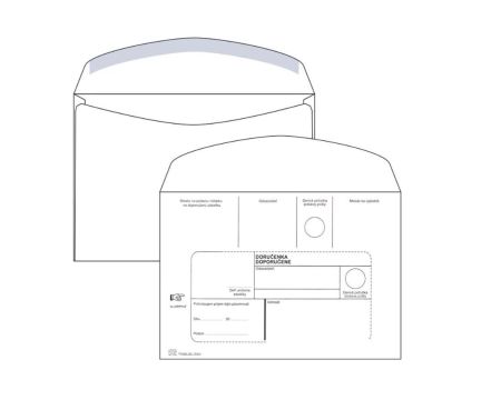 Obálka B6 doručenka doporučene