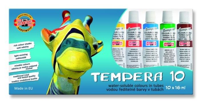 Temperové farby Koh-i-noor 16ml/10