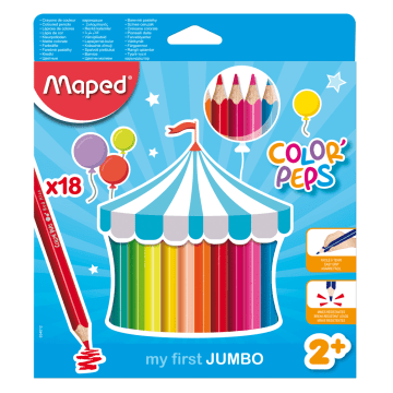Pastelky MAPED Color´Peps Jumbo/18