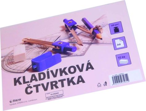 Kladivkový papier blok A4 250g 10 listov