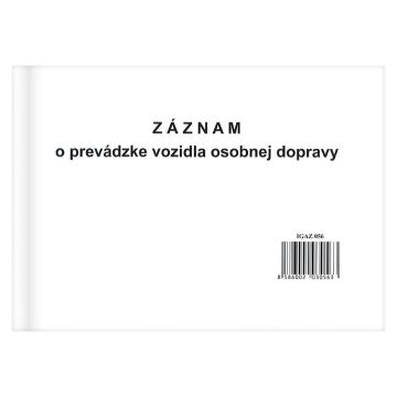 Záznam o prevádzke vozidla osobnej dopravy