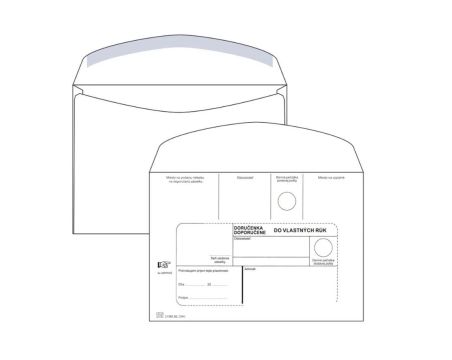 Obálka B6 doručenka DVR