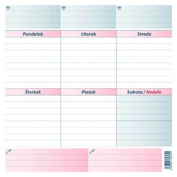 Podložka týždenná plánovacia Myšpad