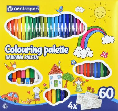 Sada kresliaca CENTROPEN COLOURING PALETTE 9396/60