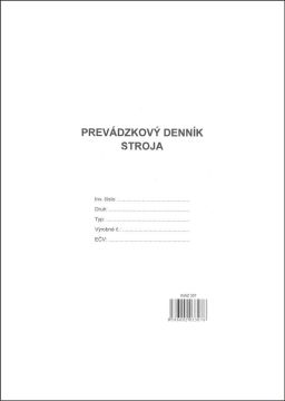 Prevádzkový denník stroja