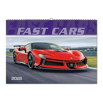 Kalendár nástenný Fast cars