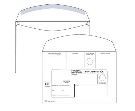 Obálka C5 doručenka DVR