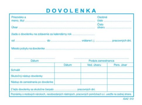 Dovolenka