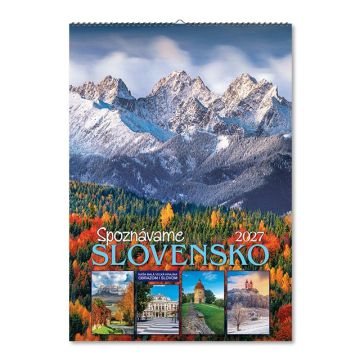 Kalendár nástenný Spoznávame Slovensko