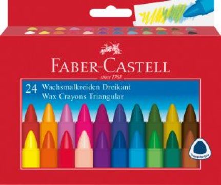 Pastelky FABER-CASTELL triangular/24