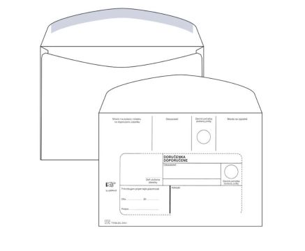 Obálka C5 doručenka doporučene