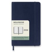 Diár týždenný A6 MOLESKINE S modrý mäkký