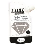 Farba diamantová Aladine IZINK 80ml strieborná