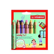 Pastelky STABILO woody 3in1 /6 Pastel