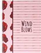 Blok A4 so špirálou na boku linajkový Wild Blows B