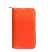 Diár C6 Filofax Saffiano zips oranžový