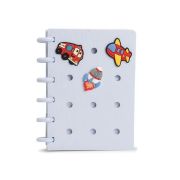 Zápisník ARGUS 10,5x14,8 cm PINY modrý