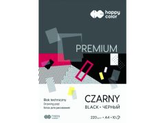 Papier dekoračný HAPPY A4 220g/10 listov Black