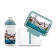 Fľaša Zdravá lahev 0.5l + box Zdravá desiata Svet dinosaurov