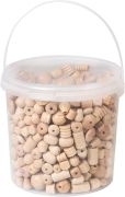 Koráliky drevené 2.5 l natur