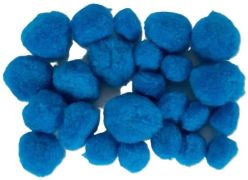 Pompons modré