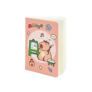 Zápisník ARGUS Capybara 8x11 linajkový červený