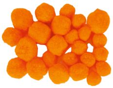 Pompons oranžové