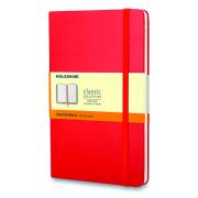 Zápisník MOLESKINE L 13x21cm tvrdý linajkový červený