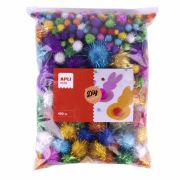 Pompons mix Jumbo Glitter/400