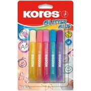 Lepidlo KORES Glitter 10.5ml/5 pastelové