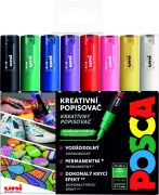 Značkovač POSCA sada 1M/8ks Základné farby