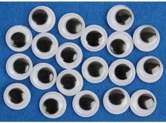 Oči pohyblivé samolepiace 8 mm/24ks