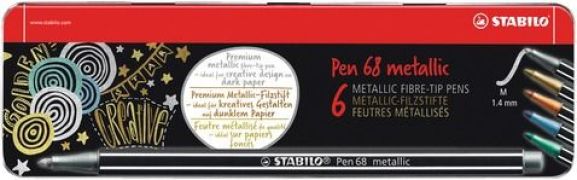 Popisovač STABILO Pen 68 metallic púzdro/6