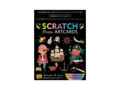 Kresba škrabacia 14x19cm Pirát