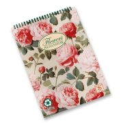Blok A5 so špirálou 50 L PIGNA Nature Flowers štvorčekový