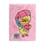 Denník plyšový ARGUS A5 Upset Duck ružový