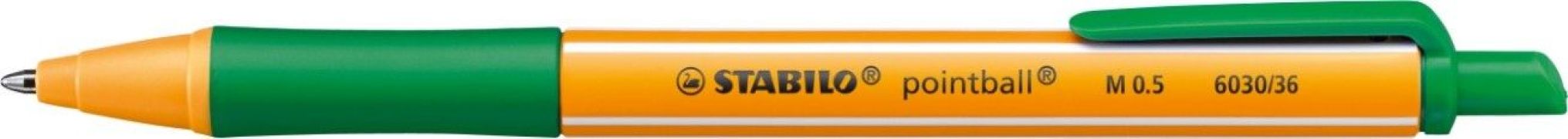 Pero guličkové STABILO pointball zelené