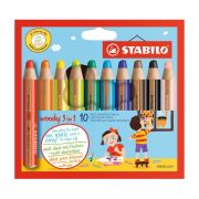 Pastelky STABILO woody 3in1/10