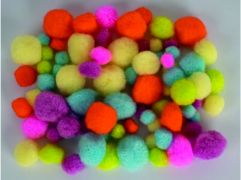 Pompons mix Neon