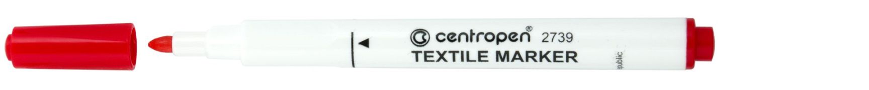 Značkovač CENTROPEN 2739 textil červený