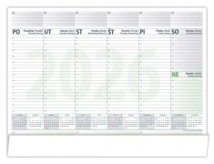 Podložka týždenná plánovacia s kalendáriom