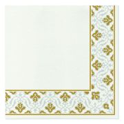 Obrúsky AIRLAID/50 40X40 Floral Frame Gold